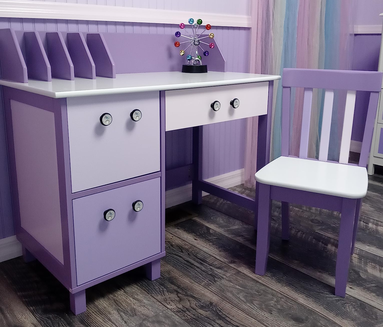  KidKraft Study Desk with Chair - Lavender, Drawers