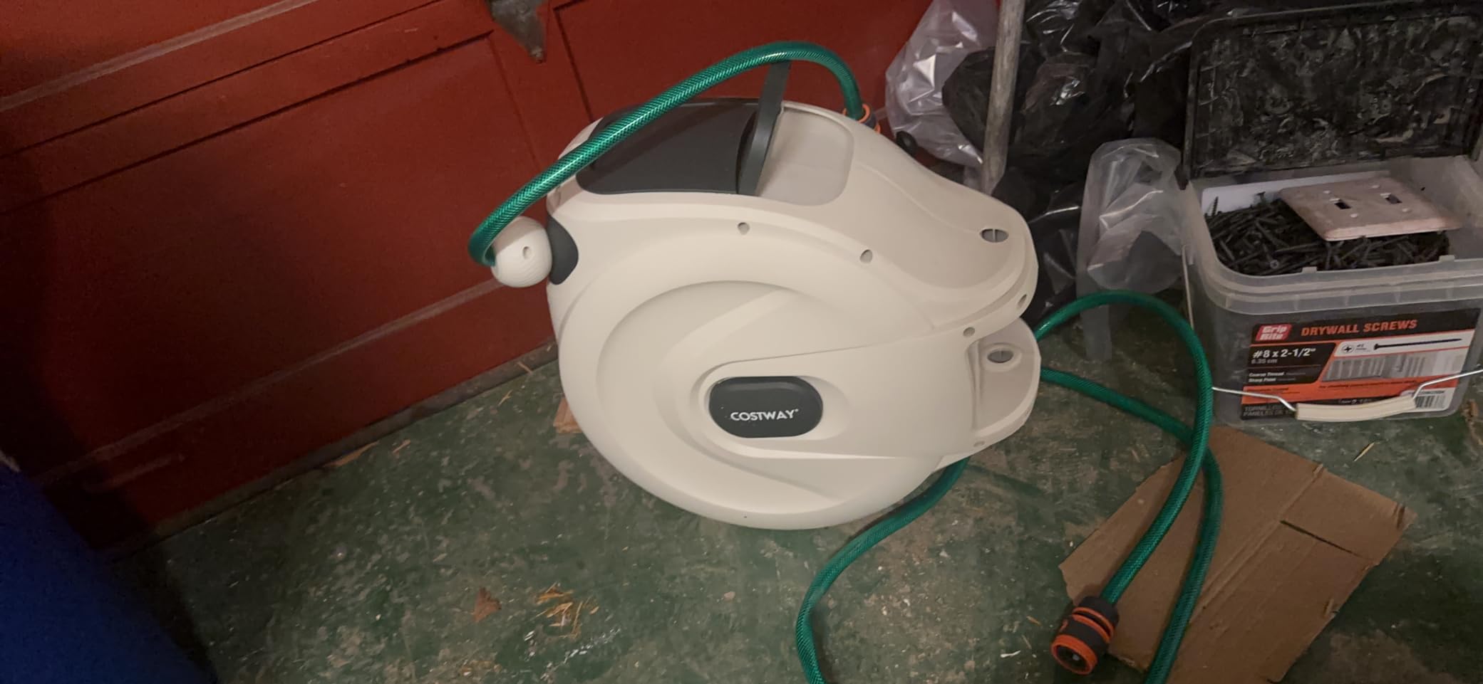 Retractable Hose Reel Wall Mounted 1/2 Inch 98 Feet Any Length